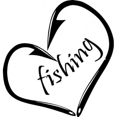 Bavlněné tričko s rybářským potiskem I love fishing 1